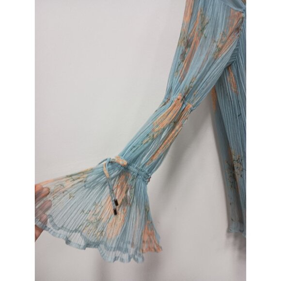 Free People Blue and Orange Tunic - Picture 3 of 7